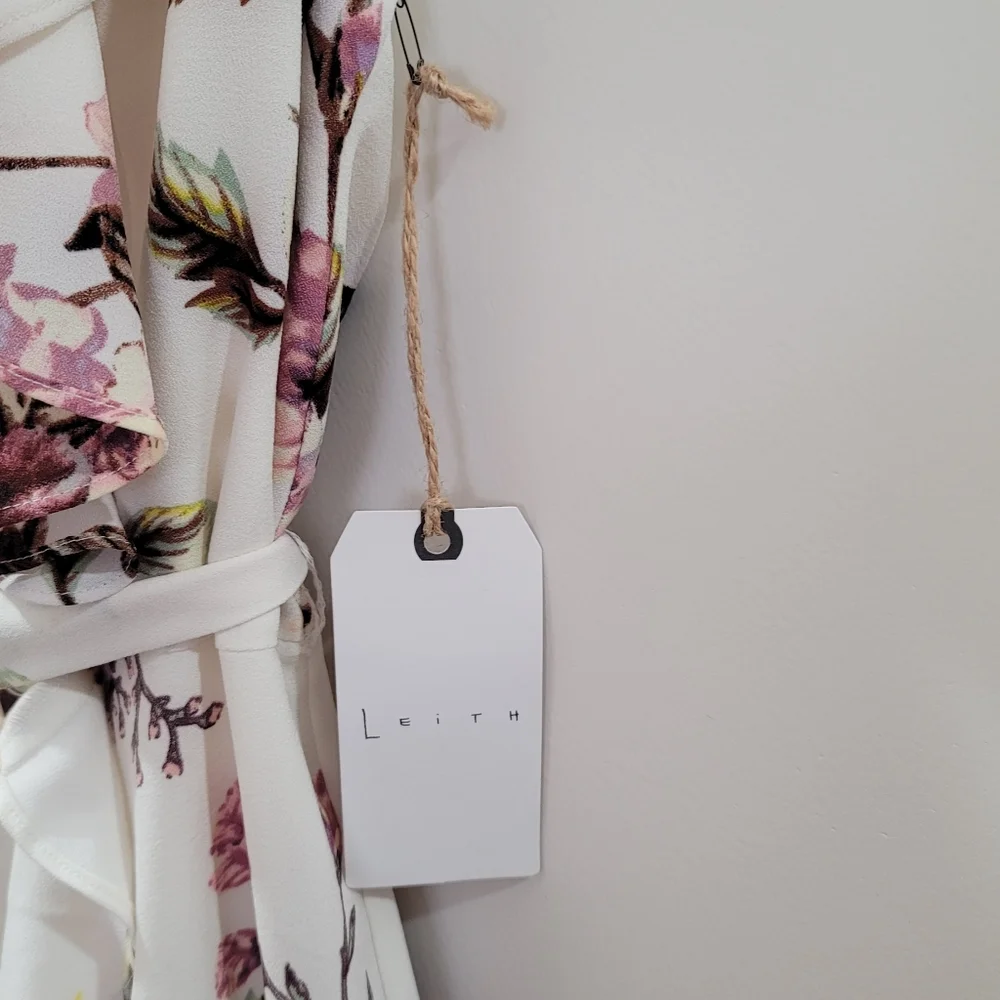 Leith Floral Mid-Length Dress from Nordstrom - Picture 4 of 10